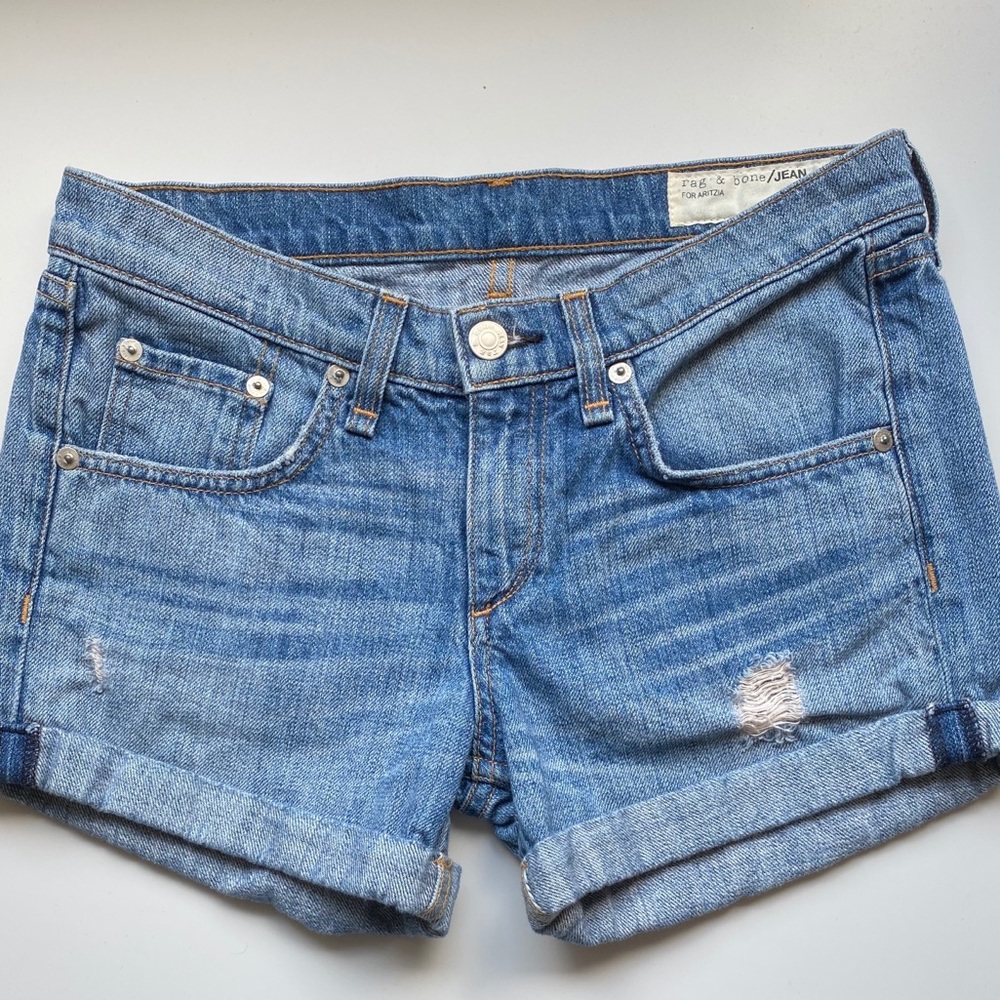 Rag & Bone for Aritzia - cuffed denim shorts